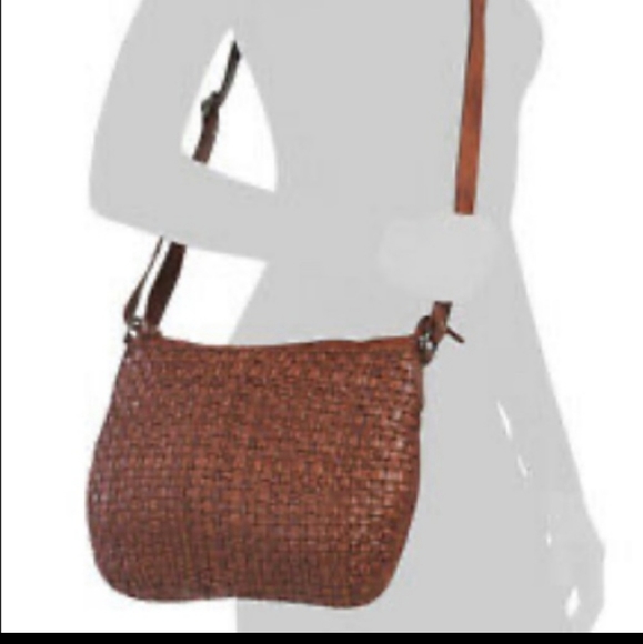 Vilenca Holland Handbags - Vilenca Holland Genuine Leather Brown Crossbody Bag.